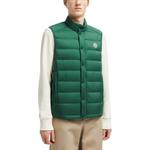 Moncler Барт Логотип Нашивка Стеганый Жилет, Emerald Green - фото 6
