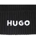 Черная детская шапка из полиэстера Hugo - фото 4