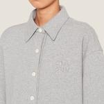 Рубашка женская серая Miu Miu - фото 6