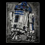 Футболка с портретом Star Wars - R2D2 черная - фото 2