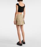 Хлопковые шорты Sacai, бежевый - фото 3