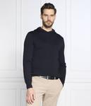 Свитер мужской Emporio Armani с капюшоном шерстяной, синий - фото 3