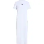 Платье Calvin Klein Jeans Monologo short sleeve long, белый - фото
