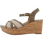 Сандалии Clarks модель 26171441c цвет зеленый - фото 2