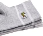Lacestone Unisex 2-pack полосатые носки Lacoste, Grey Chine/White - фото 3