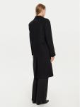 Шерстяное пальто обычного кроя Calvin Klein, черный - фото 3
