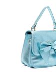 Monnalisa сумка с эффектом металлик и бантом, синий - фото 2