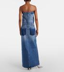 Джинсовое макси-платье Stella McCartney, Medium Vintage Blue - фото 3