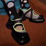 Туфли Мэри Джейн женские Daphne Lab, цвет Silver Black - фото 25