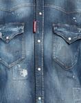 Джинсовая рубашка Dsquared1, синий - фото 4