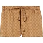 Шорты Gg с кулиской и монограммой GUCCI, Copper - фото