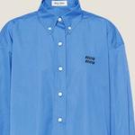 Рубашка женская Miu Miu, синий - фото 5