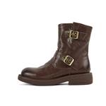 PT'SON Женские ботинки Black/Coffee - фото