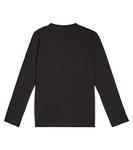 Топ из хлопка и шерсти с логотипом Balmain Kids, черный - фото 3