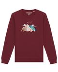 Свитер Watapparel Sweatshirt Night & Clouds, бордовый - фото