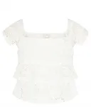 Топ regular fit Guess, белый - фото