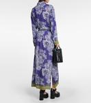 Платье-рубашка миди с принтом Etro, синий - фото 3