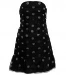 Марго шелковое мини-платье в горошек SIR, Black Polka Dot - фото