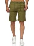 Тканевые шорты RESLAD Shorts Baumwollhose, хаки - фото