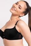 Уплотненный бюстгальтер-балконет Boost me up Curvy Kate, черный - фото