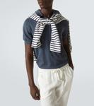 Хлопковая поло Fedeli, темно-синий - фото 5