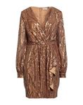 Мини-платье Paperlace London, бронзовый - фото