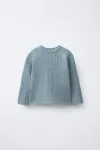 Zara Джемпер cable-knit jumper - фото