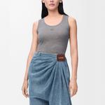 Топ Anagram LOEWE, серый - фото 3