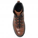 Шнурованные кожаные ботинки HOGAN, коричневый - фото 6