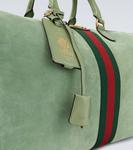 Сумка-дуэль Savoy Medium из замши Gucci, Salam.Gr/Sala.Gr/Vrv - фото 6