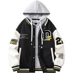 Doraemon Бейсбольная куртка унисекс, Black (Towel Embroidery) - фото 2