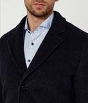 Пальто шерстяное Boss Hyde, синий - фото 4