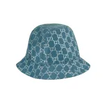 Lame Bucket панама Gucci, светлый синий - фото 5