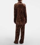 бархатная рубашка Xu Zhi, Brown - фото 3