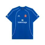 Футболка оверсайз Balenciaga, синий - фото