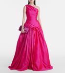 Платье на одно плечо Marmar Halim, фуксия - фото 2