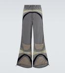 Технические расклешенные брюки ERL, серый - фото