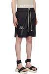 Черные шорты Champion Edition из тафты Rick Owens - фото 2