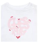 Футболка детская Guess с принтом, белый - фото 3