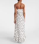 Платье-бюстье в горошек Adriana Degreas, белый - фото 3