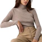 UNIQLO Свитер женский бежевый - фото