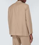 Блейзер из шерсти и мохера Auralee, бежевый - фото 4