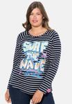 Топ LAURASØN SURF THE WAVE STRIPED GRAPHIC, Marine/Dark Blue - фото