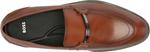 BOSS Мужские лоферы Tayil Smooth Leather Bit, Acorn Brown - фото 5