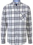 Клетчатая рубашка BABISTA Regular fit Button Up Shirt, синий - фото