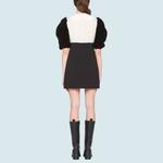 Платье Miu Miu с короткими рукавами, черный - фото 3