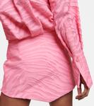 Мини-платье Silvye fil-купе с зебровым принтом The Attico, Geranium - фото 6