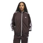 Женский трикотажный спортивный топ 3-stripes Adidas, Shadow Brown - фото