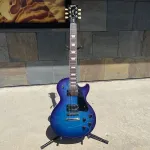 Электрогитара Gibson Les Paul Studio Blueberry Burst с чехлом - фото