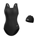 Купальник слитный женский LINING, черный - фото 6